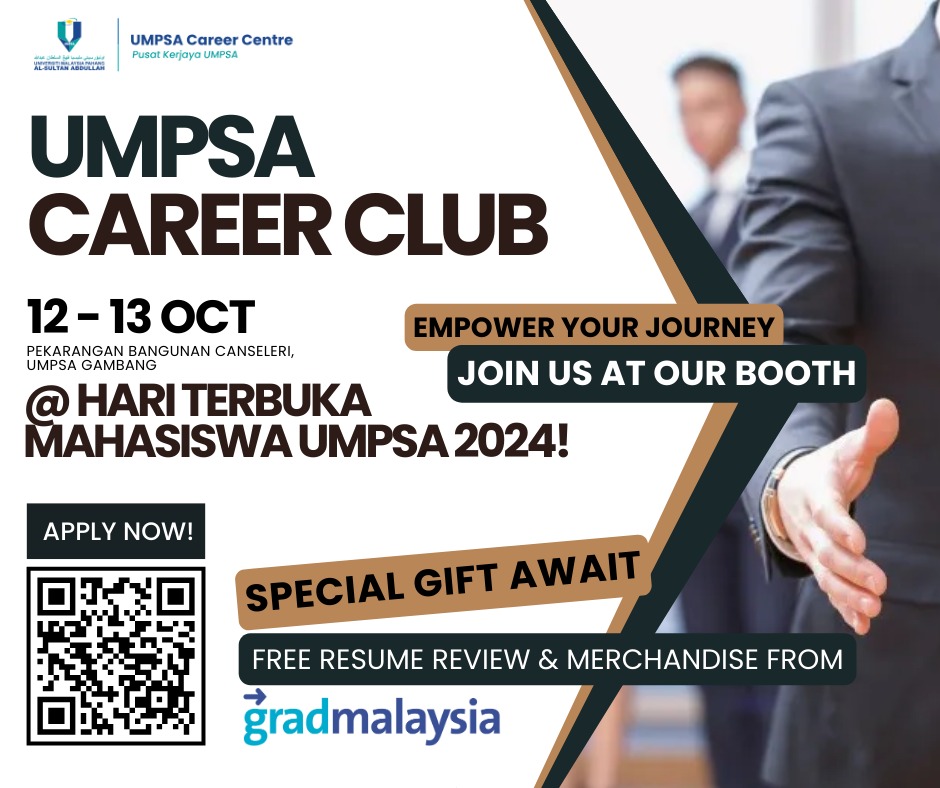 Invitation To Become a Part of The UMPSA Career Club